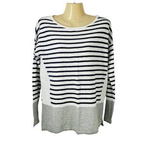 Vince‎ Lightweight Striped Color Block Sweater Women's Size S